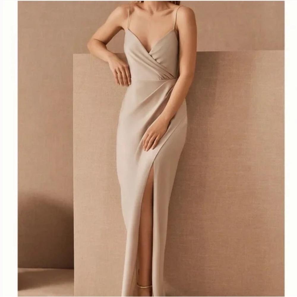 BHLDN Freya Satin Charmeuse Dress